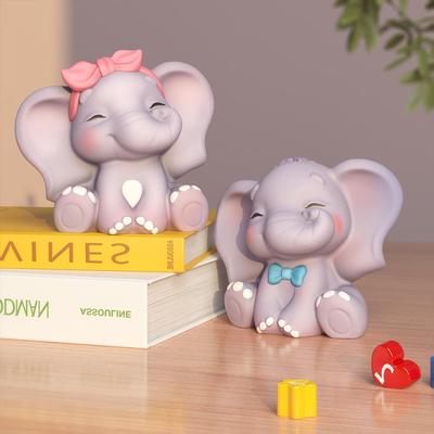 3D Большая форма для свечи в виде слоненка из силикона для DIY, сувениров для вечеринок и домашнего декора