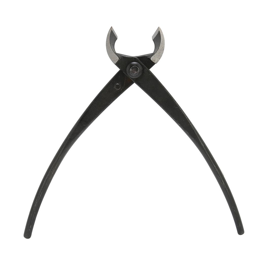 200 мм/7,9 дюйма вогнутые кусачки для веток высокопрочные марганцевые стальные диагональные плоскогубцы черные