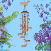 Dog Wind Chime Metal Pet Memorial Wind Chime Outside Dachshund Wind Bell Hanging Decoration for Home Patio Backyard Garden Decor