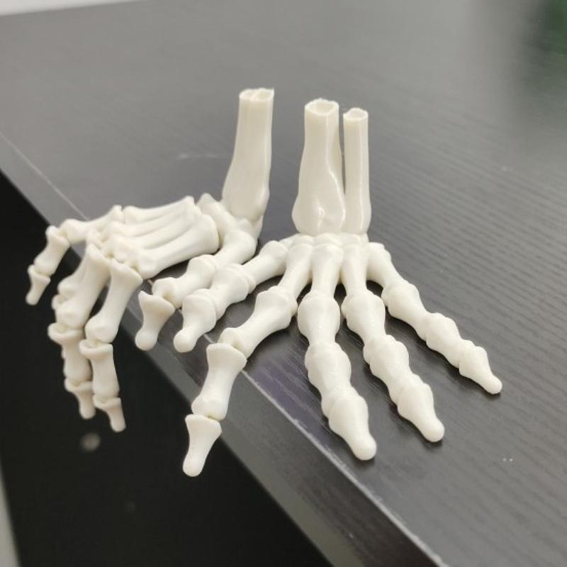 3D-печатная реалистичная гибкая суставчатая модель скелета руки, привидение, украшение для вечеринки на Хэллоуин, домашний орнамент,/