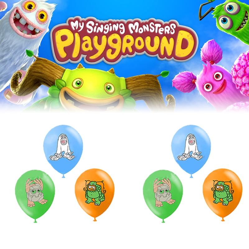 My Monster Singing Theme Birthday Banner Balloon Party Supplies Decorations Set