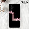 Розовый модный чехол с цветочным письмом для Samsung Galaxy A52 A12 A51 A32 A21s A71 A32 5G A12 A22 A53 A31 A13 A72, чехол для телефона