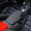 Black Leather Car Armrest Box Cover Pad Handrest Case For Corvette C6 2005-2013