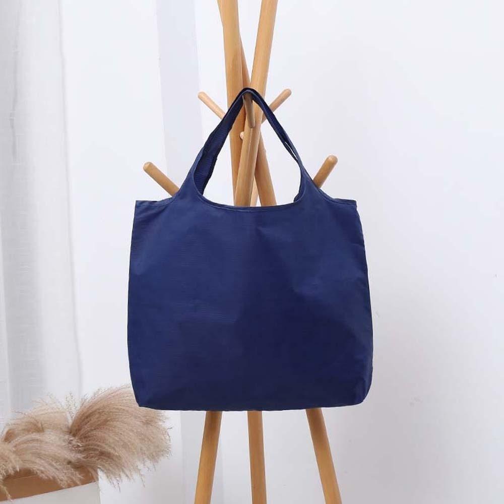 Oxford Cloth Eco-friendly Tote Bag Large Capacity Solid Color Shoulder Bag Travel