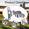 Gate Hinges Gate Post Hinge Chain Link Fence Thick,Sturdy,Hardware,Heavy Duty Parts Fence Post Stainless Steel Wall Mount