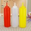 4Pcs Kitchen Plastic Seasoning Dispensing Bottles with Lid Multifunctional Pigment Squeeze Bottle 250ml BPA Free Condiment Squeeze
