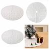 Faux Fur Christmas Tree Skirts Handmade Faux Fur Carpet Stylish Xmas Tree Skirt Party Decor
