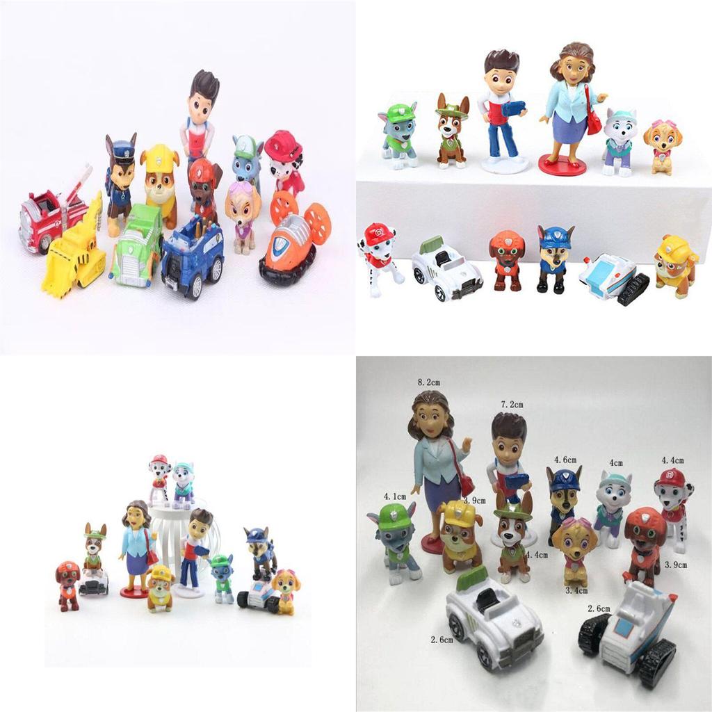 Cute And Cool Paw Patrol Figures Ideal Desktop Ornaments 12pcs Collection