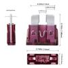 100 Pcs Car Fuses Small Mini Auto Blade Fuses 2A 3A 5A 7.5A 10A 15A 20A 25A 30A 35A AMP Assortment In Storage Box