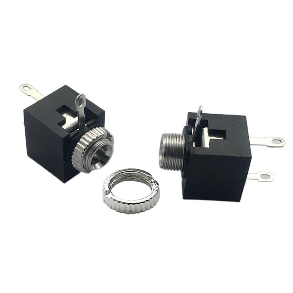 10Pcs Plastic Metal 3.5mm Mono Female Jack 3Pin DIP Headphone Socket DIY Electronic Project