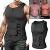 1Pcs Men Body Shaper Waist Suit Sweat Vest Underwear Shirt Fat Burner Workout Tank Tops Shapewear