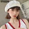 Женская корейская вязаная берет весна и осень тонкая ретро-шляпа художника восьмиугольная шляпа