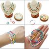3mm 1 Set /pack Rice Bead Bracelet Letters Multi-Color Solid Paint Box DIY Beaded Necklace Accessories