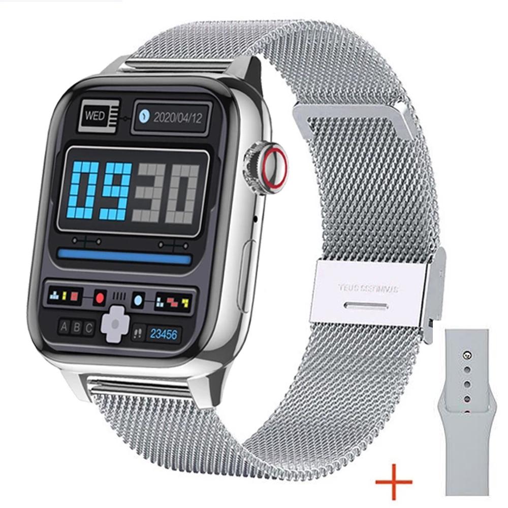 YurKem IWO Series 7 Смарт-часы Водонепроницаемые часы с пульсометром для мужчин и женщин Спортивный фитнес-трекер Смарт-часы для IOS Android Phone