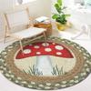 Nordic Round Living Room Sofa Tea Table Mat Home Decor Versatile Carpet Butterfly Flower Carpet