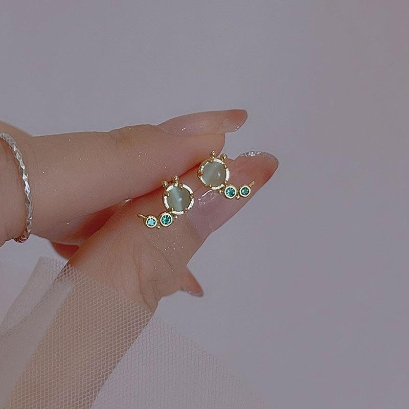 Новые модные серьги милые серьги в виде кошачьего глаза в виде насекомых серьги