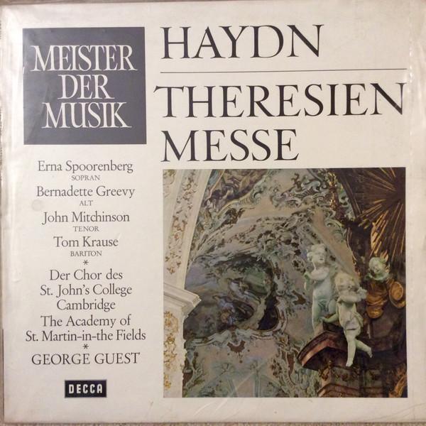 Грампластинка JOSEPH HAYDN ERNA SPOORENBERG BER TheresienMesse SMD1093 Decca 1965 Германия Классика Б/у