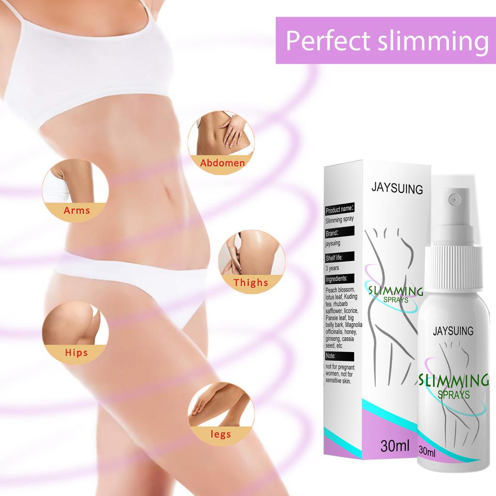 JAYSUING 30ml Slimming Spray Body Fat Burning Tightening Arms Abdomen Tights Hips Legs Thin Spray