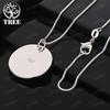 New 925 Sterling Silver Round Heart Star Of David Waterdrop Pendant Necklace 4 Chains Women Fashion Party Wedding Jewelry Gift