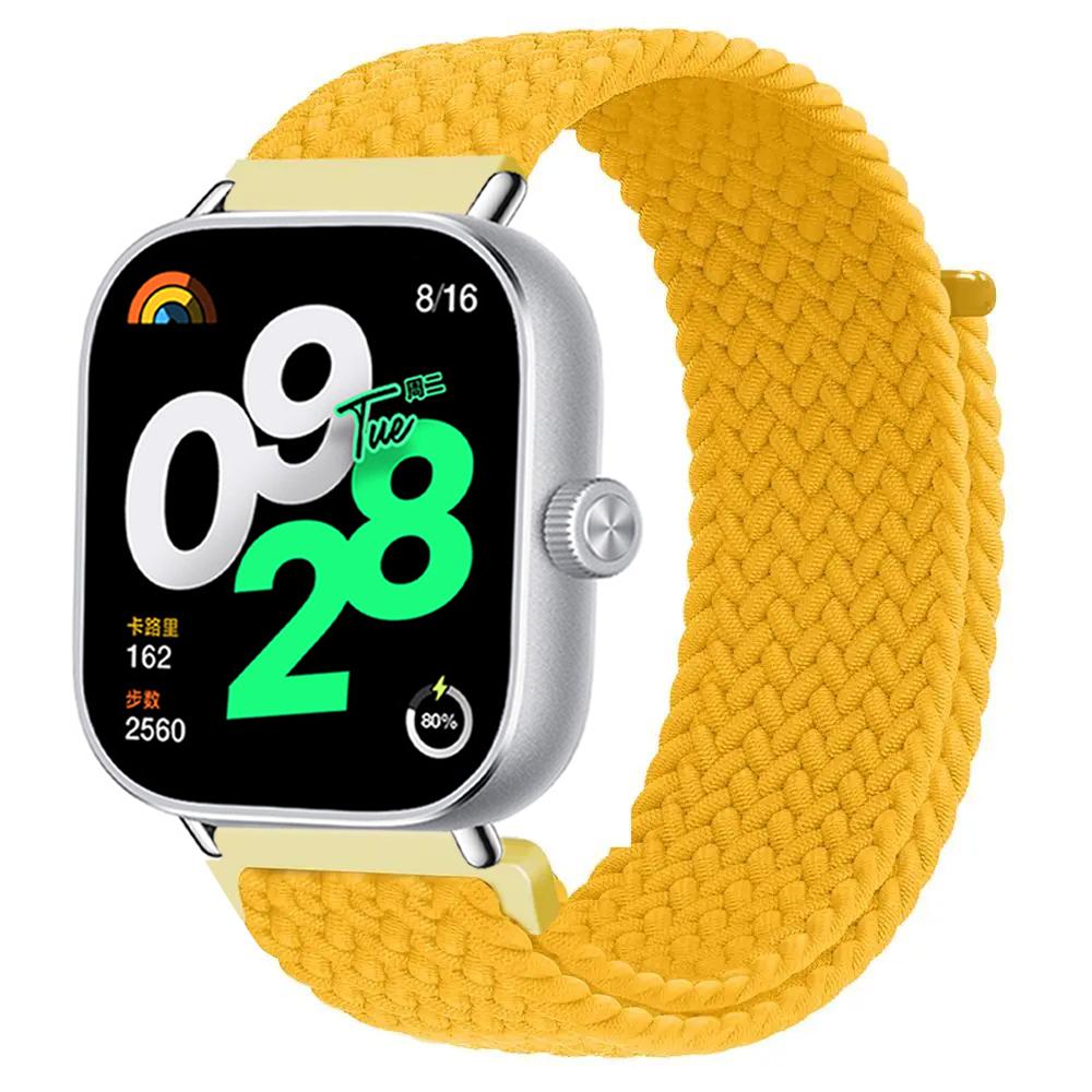 Плетеная одинарная петля для ремешка Xiaomi Redmi Watch 4, регулируемый спортивный ремешок, нейлоновая замена, ремешок Miband 8 pro