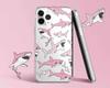 Розовые Акулы Мягкий Прозрачный ТПУ Чехол Для iPhone 11 12 13 14 15 Pro XS Max XR X 8 7 Plus 12 13 Mini SE 2020 Чехол для Телефона