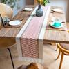 Скатерть в стиле бохо, лоскутная цветная длинная дорожка для стола в деревенском стиле с кисточкой, домашний декор для вечеринки