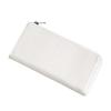 [STATUSY] il modo ZIP concept L-shaped zipper genuine leather long wallet (for left-handed, white)