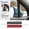 Для Kia Sportage NQ5 2025 2025 2025 2025 Наклейка из настоящей мягкой углеродной фибры LHD RHD Автомобильные аксессуары Декоративная накладка на боковую стойку A