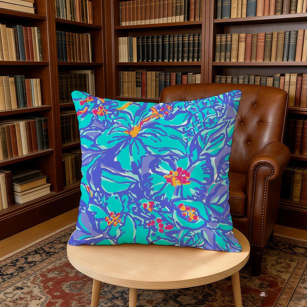 Cool Fashion Flower Painting cushion cover Home Office Birthday Anniversary Gifts Soft Skin Friendly Cushion Cover