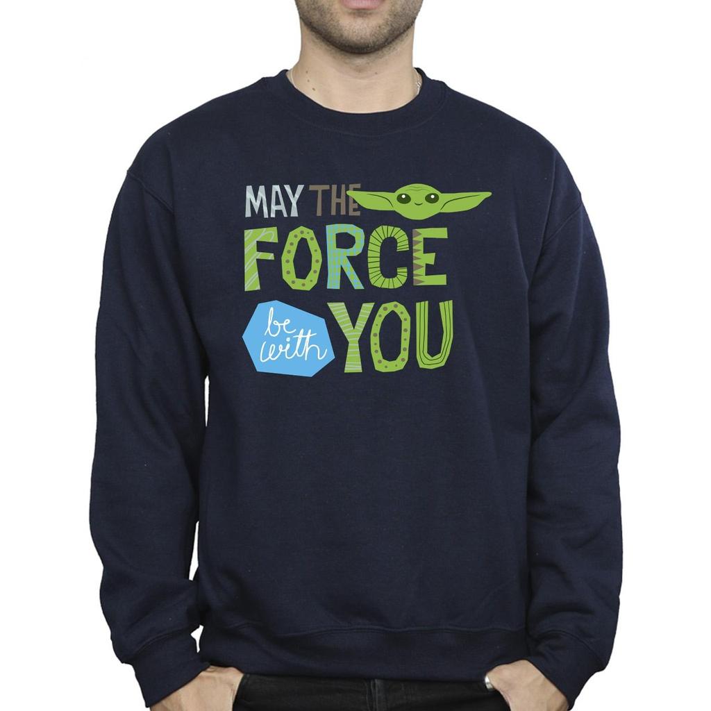 Star Wars Mens The Mandalorian May The Force Be With You Sweatshirt