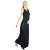 Bimba Women Long Dress Rayon Black Maxi Gown Bohemian Casual Clothing