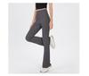 Lu New Threaded High-Waist Bell-Bottom Yoga Pants - Hip Lift, Slimming, All-Match, High Elasticity, Comfortable for Indoor or Outdoor Wear.
