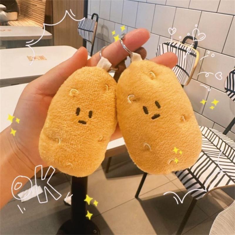 Плюшевая маленькая картофелина, подвесное украшение, плюшевый мультяшный овощ, брелок для рюкзака, сумка, подвеска, украшение, подарок на день рождения