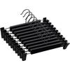 Pants Hangers with Clips, Skirt Hangers, 360 ° Swivel Hooks Space Saving Hangers for Pants, Skirts, Clothes, Jeans