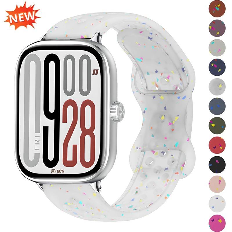 Силиконовый ремешок для Redmi watch 4 5 Ремешок для часов Спортивный ремешок для часов для Xiaomi Band 9 8 Pro Сменный браслет Аксессуары