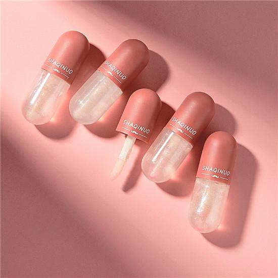 Мгновенное увеличение объема губ, восстановление объема губ, уменьшение морщин, блеск для губ, стойкий увлажняющий крем, изменение температуры, капсулы с маслом для губ