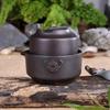 Ceramics Black Tea Set Include 1 Pot 1 Cup, Travel Teapot  Elegant gaiwan,Beautiful and Easy Teapot Kettle,kung Fu Teaset