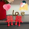 1/2Pcs Traditional Chinese Wedding Decorations Double Happiness Ornaments  Bridal Room Decor