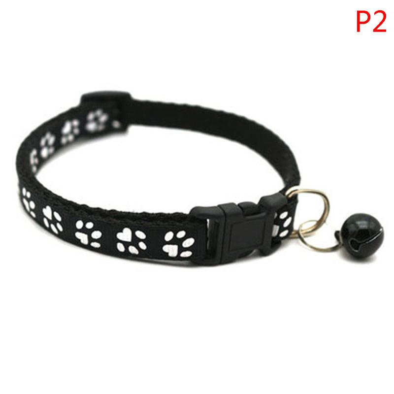 Милый отпечаток лапы, регулируемый колокольчик, ошейник для домашних животных, ошейник для кошек, маленьких собак, котят, щенков