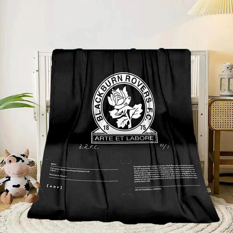 Blackburn Rovers Portable Blanket/Soft Blanket Bedding Blanket Suitable for Travel Camping Living Rooms Offices Sofas Fan Gifts