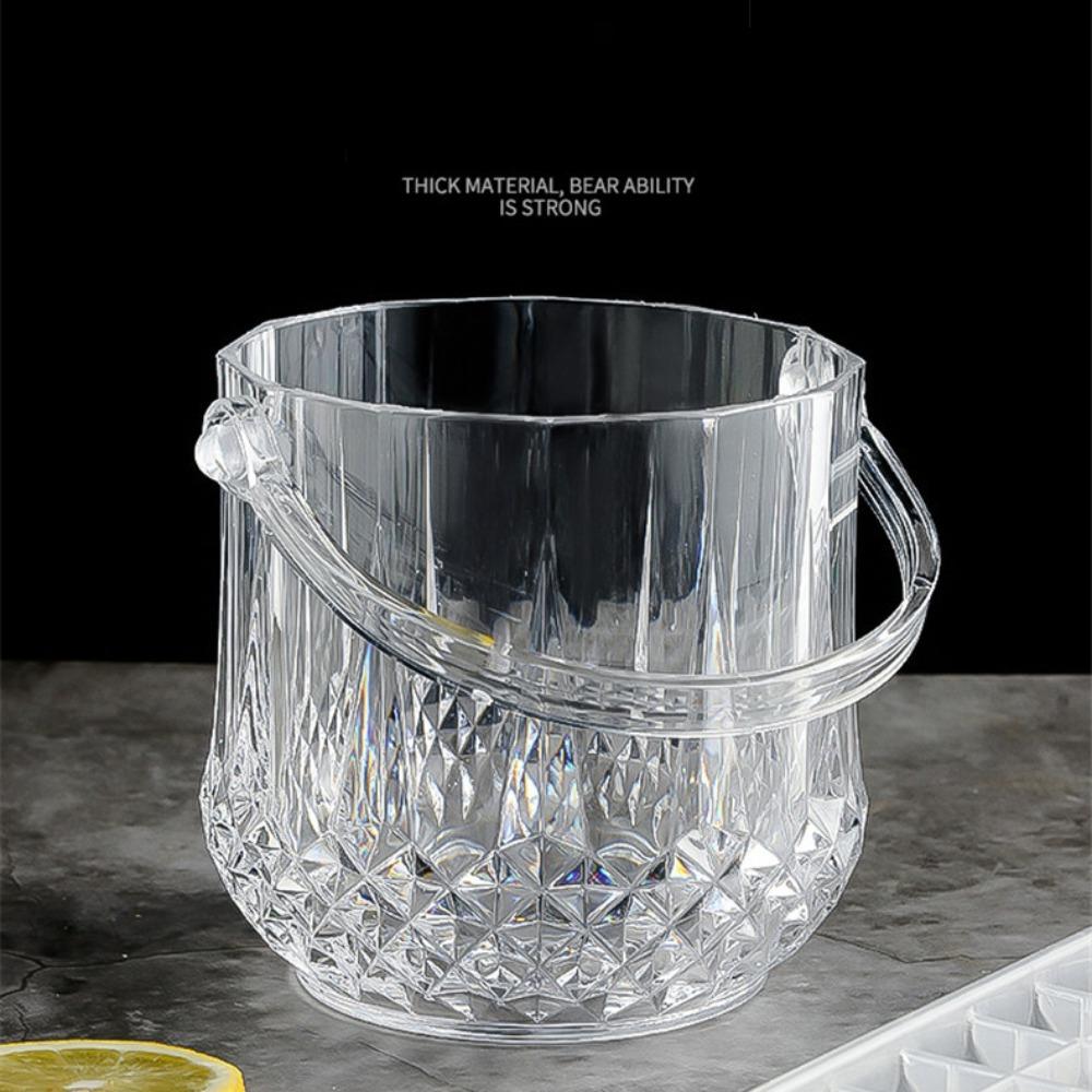 Пластиковое ведро для льда Съемная ручка Ведро для шампанского Новый контейнер для кубиков льда