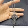 Vintage Celtic Cross Titanium Steel Pendant Necklace for Men - Gothic Punk Style