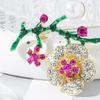 Brooch Pin Sparkling Rhinestones Inlaid Fine Craftsmanship Collar Pin Cardigan Hat Bag Clothing Decoration