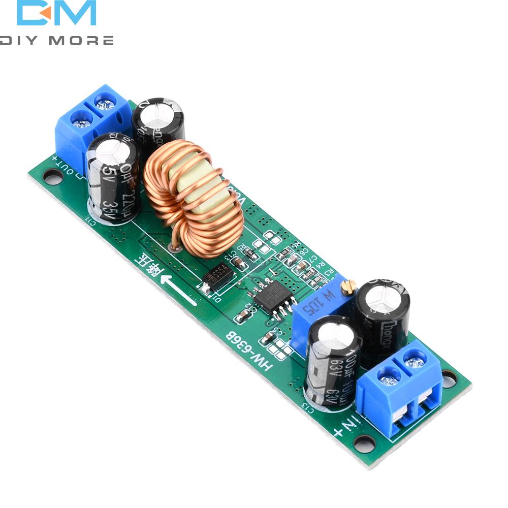 10A Synchronous Step-Down Voltage Regulator DC6.5V-48V to 1.25-30V Continuously Adjustable Volt Buck Converter Module Board
