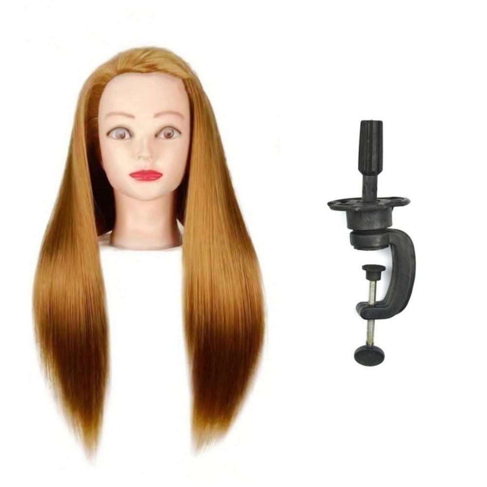 Wig Holder Hairstyle Manikin Head Synthetic Clamp Wig Stand Desk Table Clamp