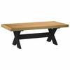 VidaXL Coffee Table NOAIN X-shaped Legs 120x60x40 Cm Solid Pine, Table, Wooden Table, Rustic Table, Living Room Table, 4100034