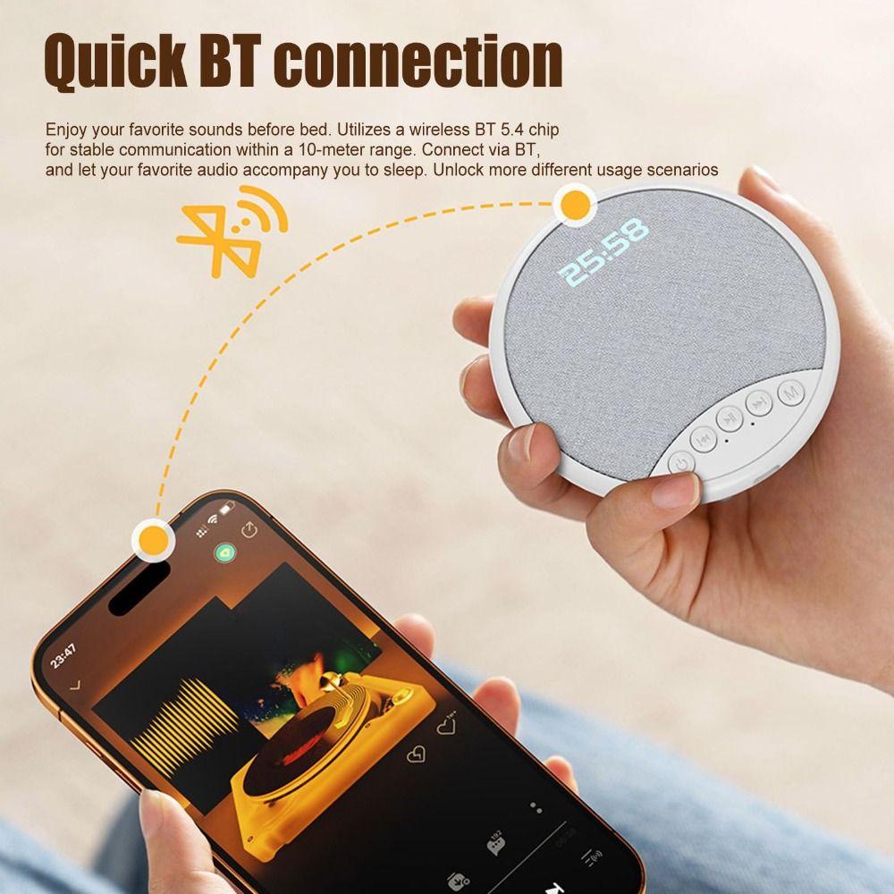 Timed Shutdown Pillow Speaker Ultra Thin White Noise Speaker Sleeping Bluetooth Speaker Sleep Aid