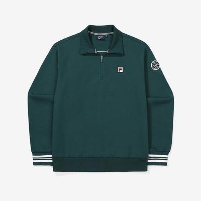 Fila Свитшот F Box с полумолнией из смесовой хлопковой ткани