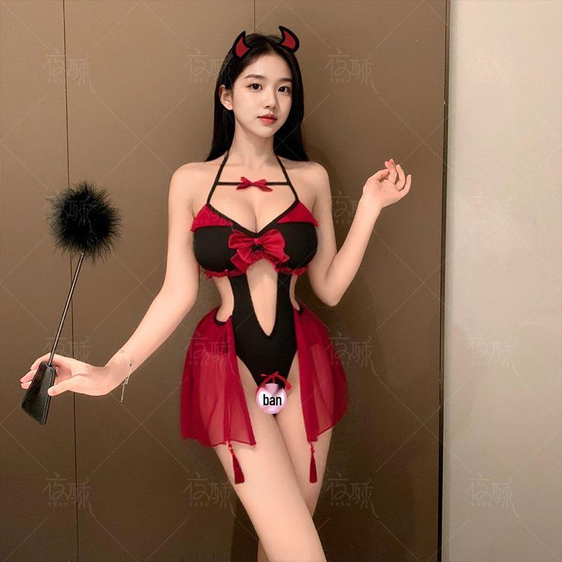 Сексуальный набор дьявольского белья для Хэллоуина