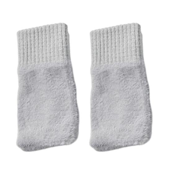 Перчатки без пальцев Женские Длинные Митенки Флисовая подкладка Сенсорные Вязаные Перчатки Термальные Мягкие Эластичные Нарукавники для Зимы Работы Печати